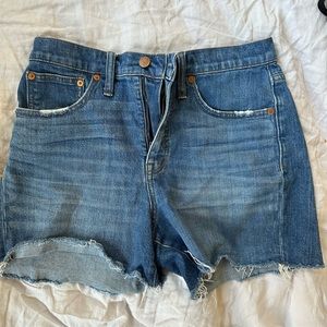 Denim shorts from madewell! Great condition!